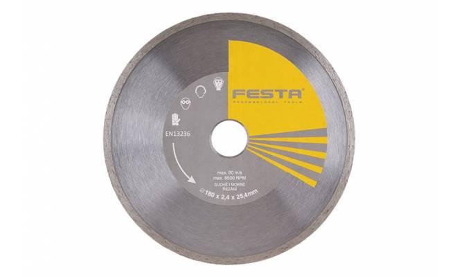 Diamantový kotúč FESTA plný 180 25.4mm 