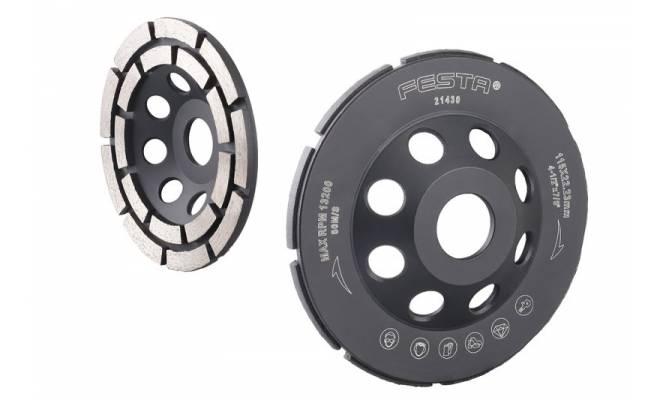 Diamantový kotúč brúsny dvojradový 115x22, 2mm FESTA 