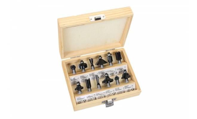 Sada 12ks tvarové frézy do dreva, 8mm