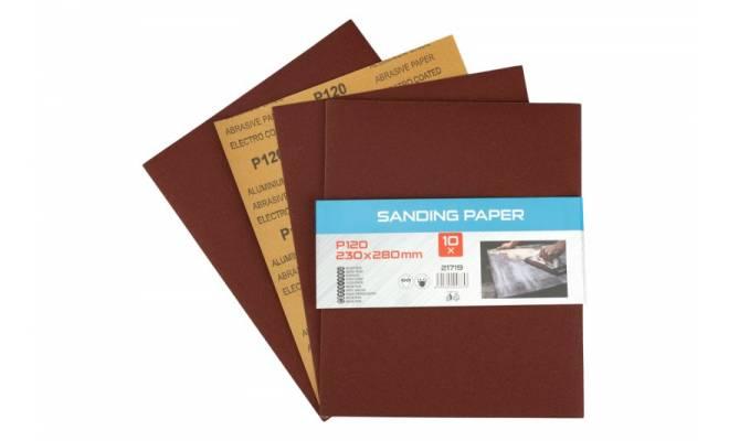 Brúsny papier 230x280mm, P120, 10ks 