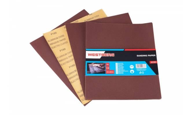 Brúsny papier 230x280mm, P180, 10ks 