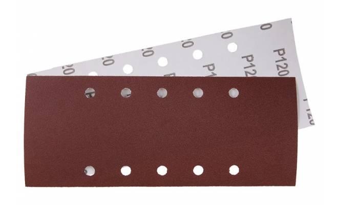 Brúsny papier 115x280mm, P120, 10 otvorov, 5ks !OBJ! 