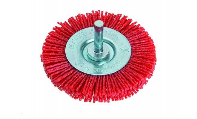 Rotačná kefa okružná, nylonová Ø75mm so stopkou FESTA