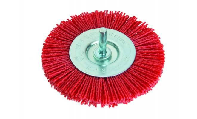 Rotačná kefa okružná, nylonová Ø100mm so stopkou FESTA