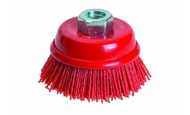 Rotačná kefa, hrnčeková nylonová, vlnitá Ø75mm FESTA