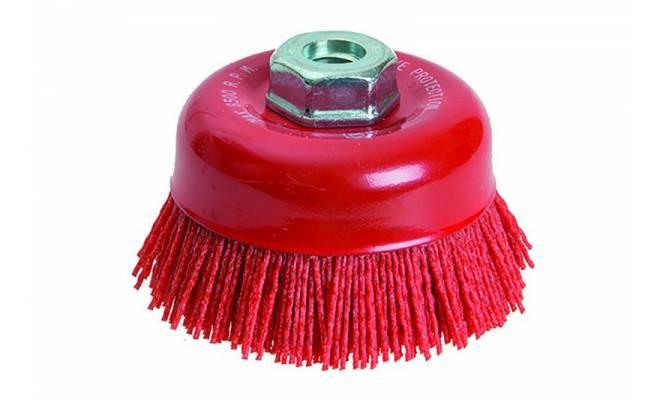 Rotačná kefa hrnčeková nylonová, vlnitá Ø100mm FESTA