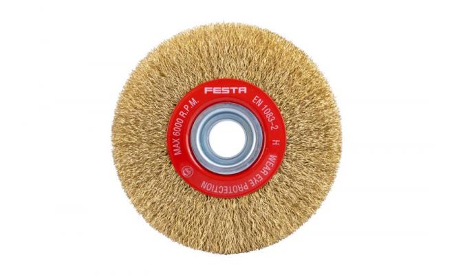Rotačná kefa okružná, vlnitá, Ø125 mm FESTA