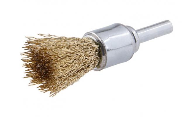 Rotačná kefa koncová, vlnitá, Ø17 mm FESTA 