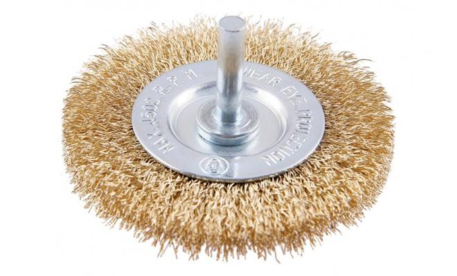 Rotačná kefa okružná, vlnitá, Ø75 mm so stopkou FESTA