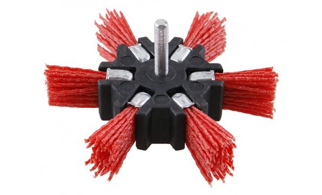 Rotačná kefa okružná, leštiaca, Ø100 mm so stopkou 