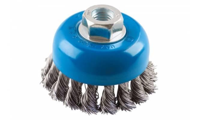 Rotačná kefa hrnčeková, copy, nerez, Ø80 mm FESTA