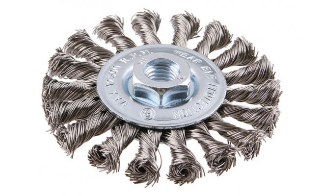 Rotačná kefa radiálna, copy, nerez Ø100 mm FESTA