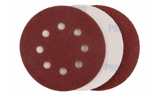 Brúsny papier so suchým zipsom, 125 mm, P60, 8 otvorov, 3ks 