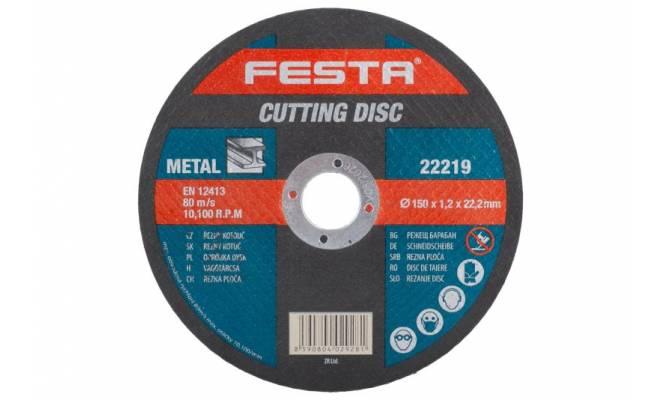 Kotúč rezný na kov 150x1.2x22.2 FESTA 