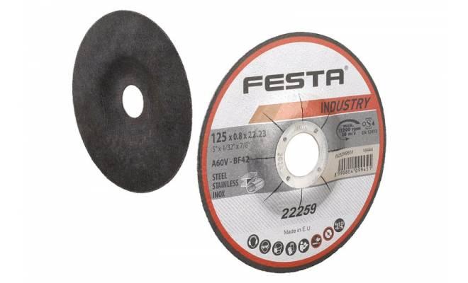 Kotúč rezný na kov 125x0,8x22,2 FESTA INDUSTRY