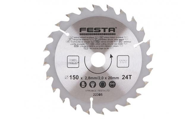 Pílový kotúč do dreva TCT 150mm / 2.8 / 20/24 