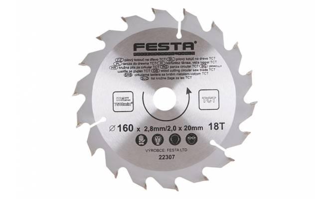 Pílový kotúč do dreva TCT 160mm / 2.8 / 20/18 