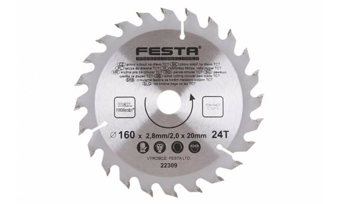 Pílový kotúč do dreva TCT 160mm / 2.8 / 20/24 