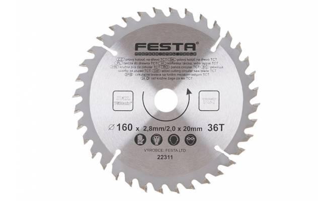Pílový kotúč do dreva TCT 160mm / 2.8 / 20/36 