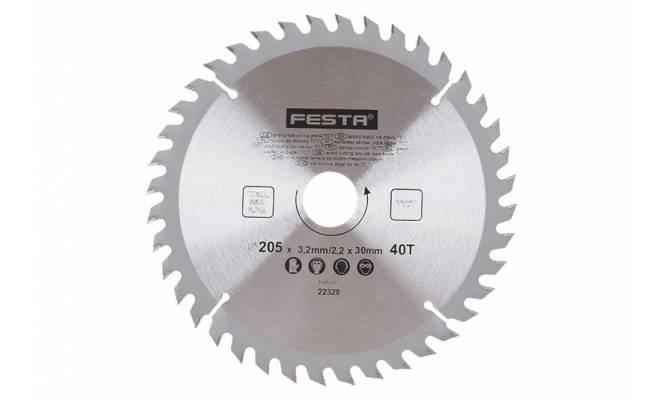Pílový kotúč do dreva TCT 205mm / 3.2 / 30/40 
