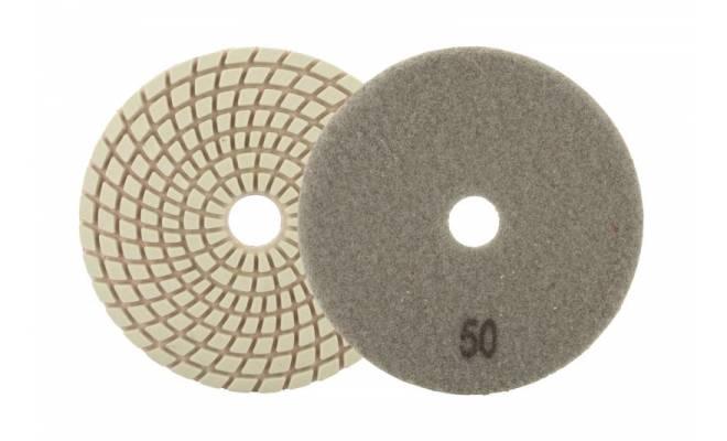 Kotúč leštiaci diamantový 100mm P50 so suchým zipsom