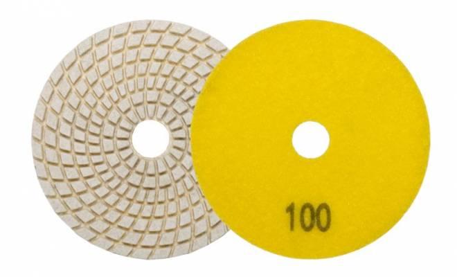 Kotúč leštiaci diamantový 100mm P100 so suchým zipsom