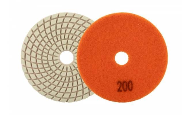 Kotúč leštiaci diamantový 100mm P200 so suchým zipsom