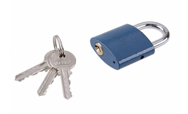 Visiaci zámok 38mm modrý FESTA