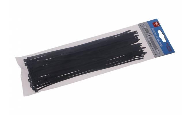 Sťahovacie pásky 250x3.6mm 50ks čierna 