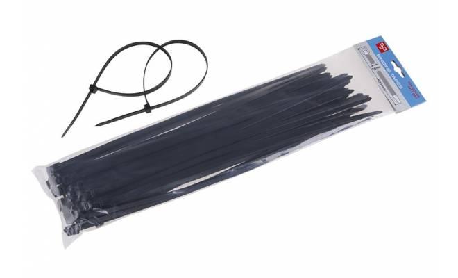 Sťahovacie pásky 400x7.6mm 50ks čierna 