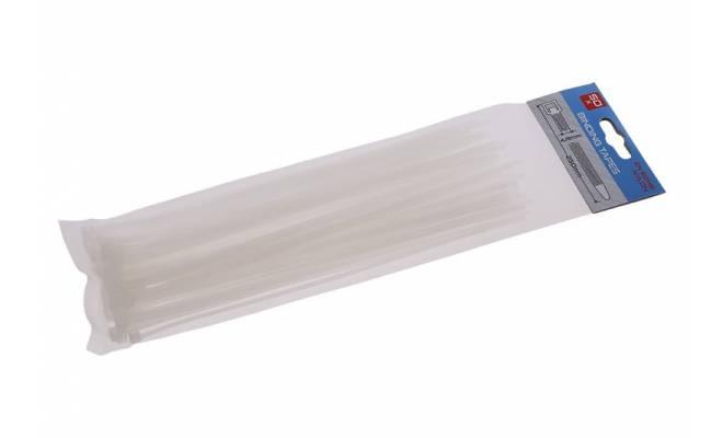 Sťahovacie pásky 250x4.8mm 50ks biela 