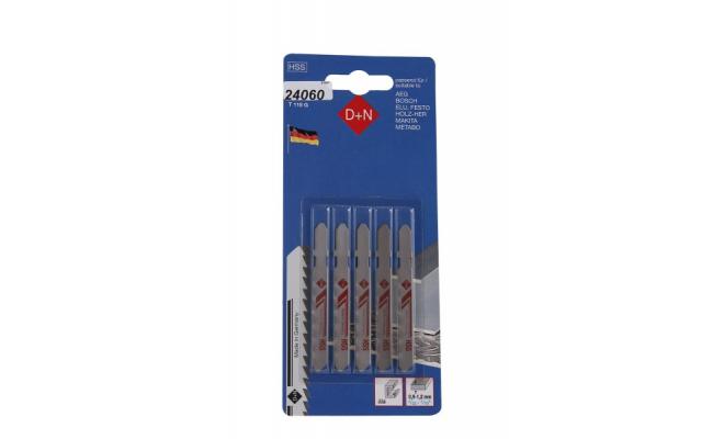 Pilový list do priamočiarej píly 5ks 50 mm / 1 mm, HSS, 31007 