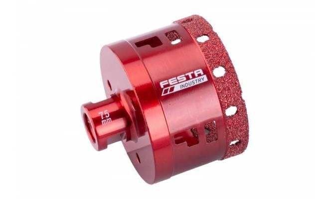 Diamantová vykružovacia korunka 75mm M14 INDUSTRY FESTA