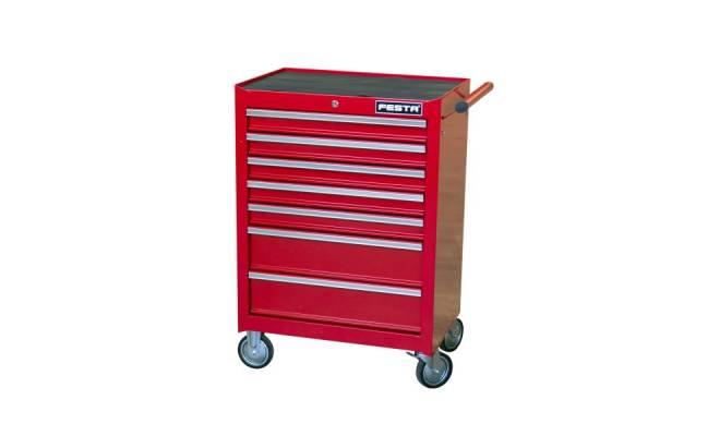 Vozík na náradie, 7 zásuviek