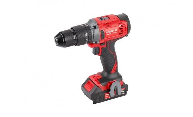 Vŕtačka AKU s príklepom FESTA 20V, 2x batéria 2,0 Ah