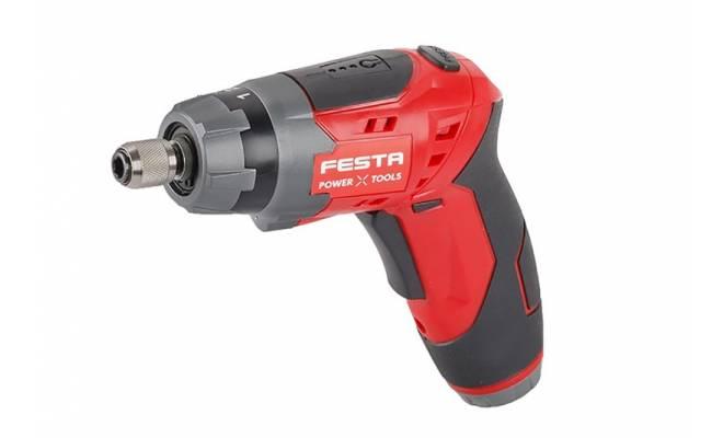 Skrutkovač AKU FESTA 1/4" 3,6V 1,5 Ah, nabíjačka, príslušenstvo