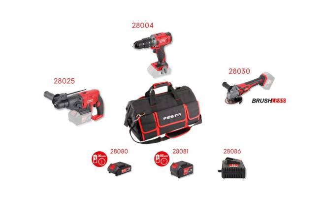 Ssada AKU náradia 3+3+brašňa FESTA SHARE20V