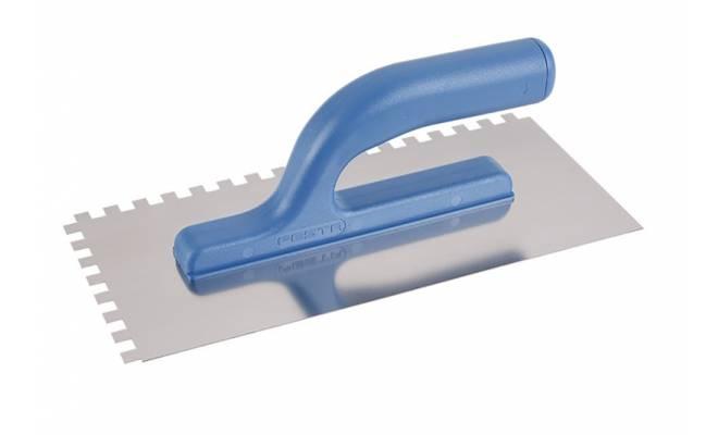 Hladítko nerezové zubové 8x8mm 280x130mm plastová rúčka FESTA