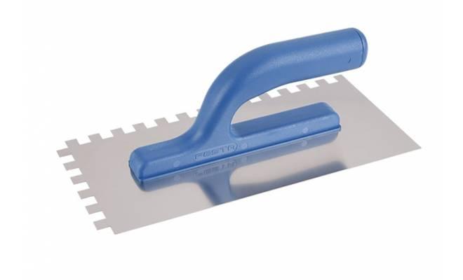 Hladítko nerezové zubové 10x10mm 280x130mm plastová rúčka FESTA