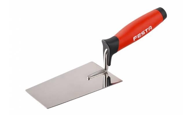 Murárska lyžica, nerezová kelňa 120mm s 2K gumennou rúčkou FESTA 
