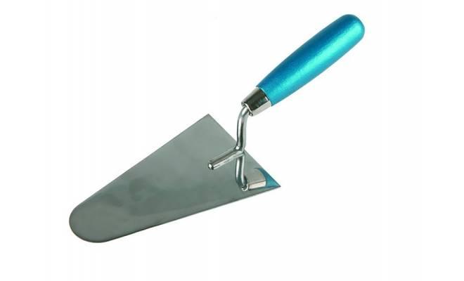 Murárska lyžica nerezová, 160x100mm oblá s drevenou rúčkou FESTA