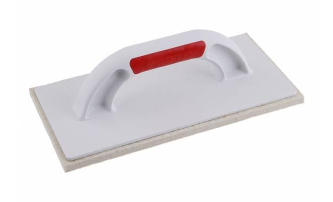 Hladítko plastové 280x140mm, poťah biela plsť hr. 8mm  FESTA 