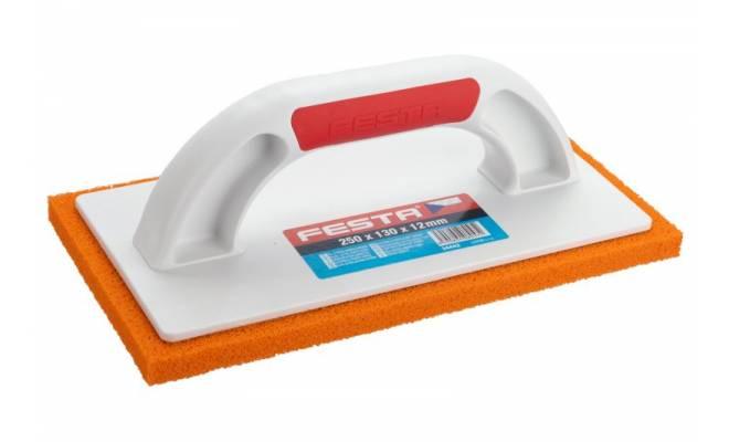 Hladítko plastové 250x130mm, poťah extra jemná huba hr. 12mm FESTA