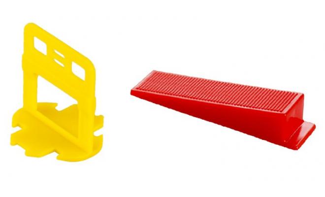 Nivelačná sada FESTA NIVELYS - spony 1,5 mm 400ks, klínky 200 ks box (pôvodne Leveling)