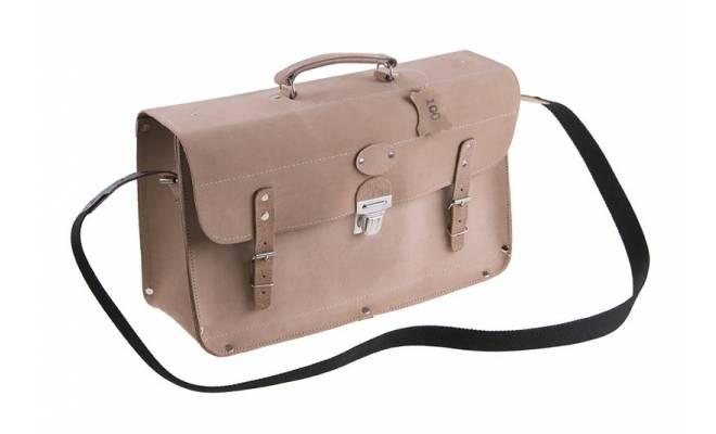 Kožená brašna s vystuženým dnom 24x43x15cm