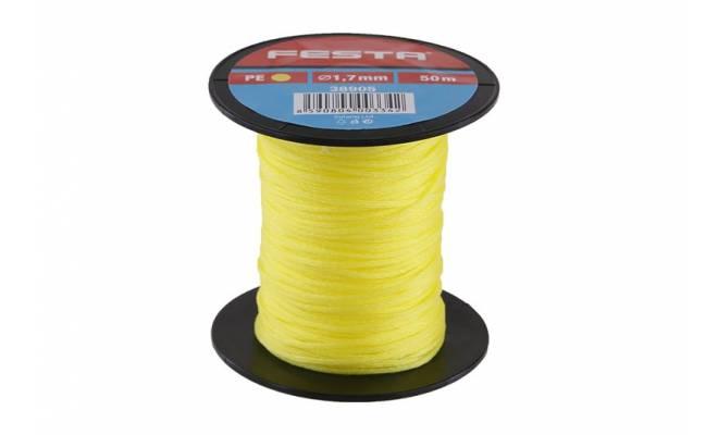 Murársky povrázok 50m,  1.7mm žltý FESTA 