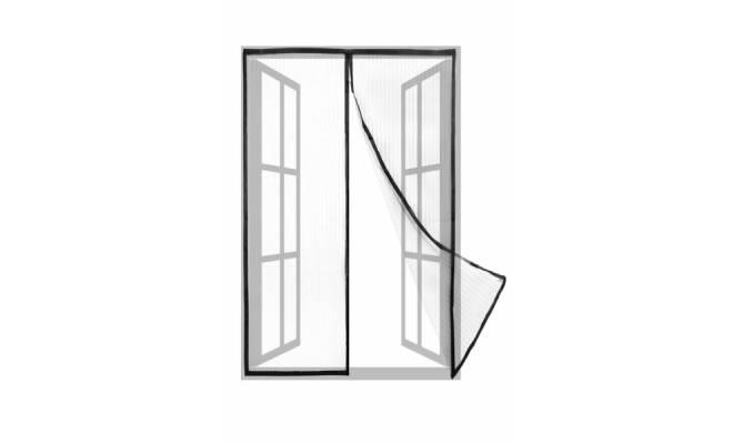 Záves na dvere proti hmyzu magnetický 220x100cm, antracit