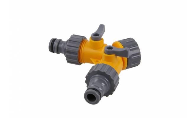 Rozdvojka s ventilmi pre 2 rýchlospojky 