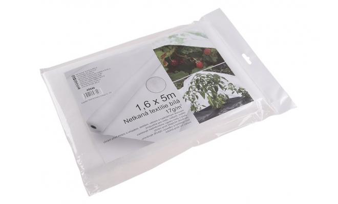 Netkaná textília 1.6x5M biela 17g / m2