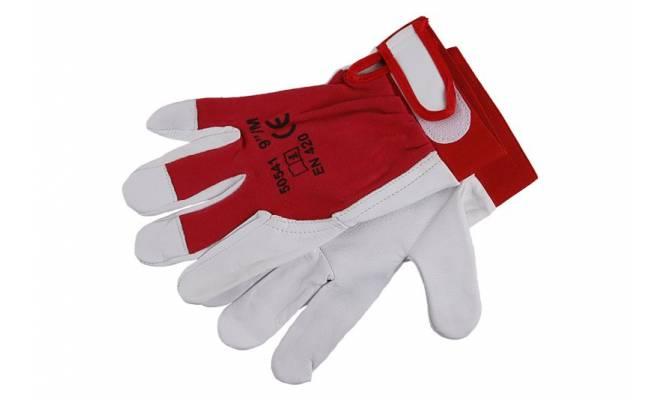 Pracovné rukavice Mechanik 9 " - bavlna / kozia kože 